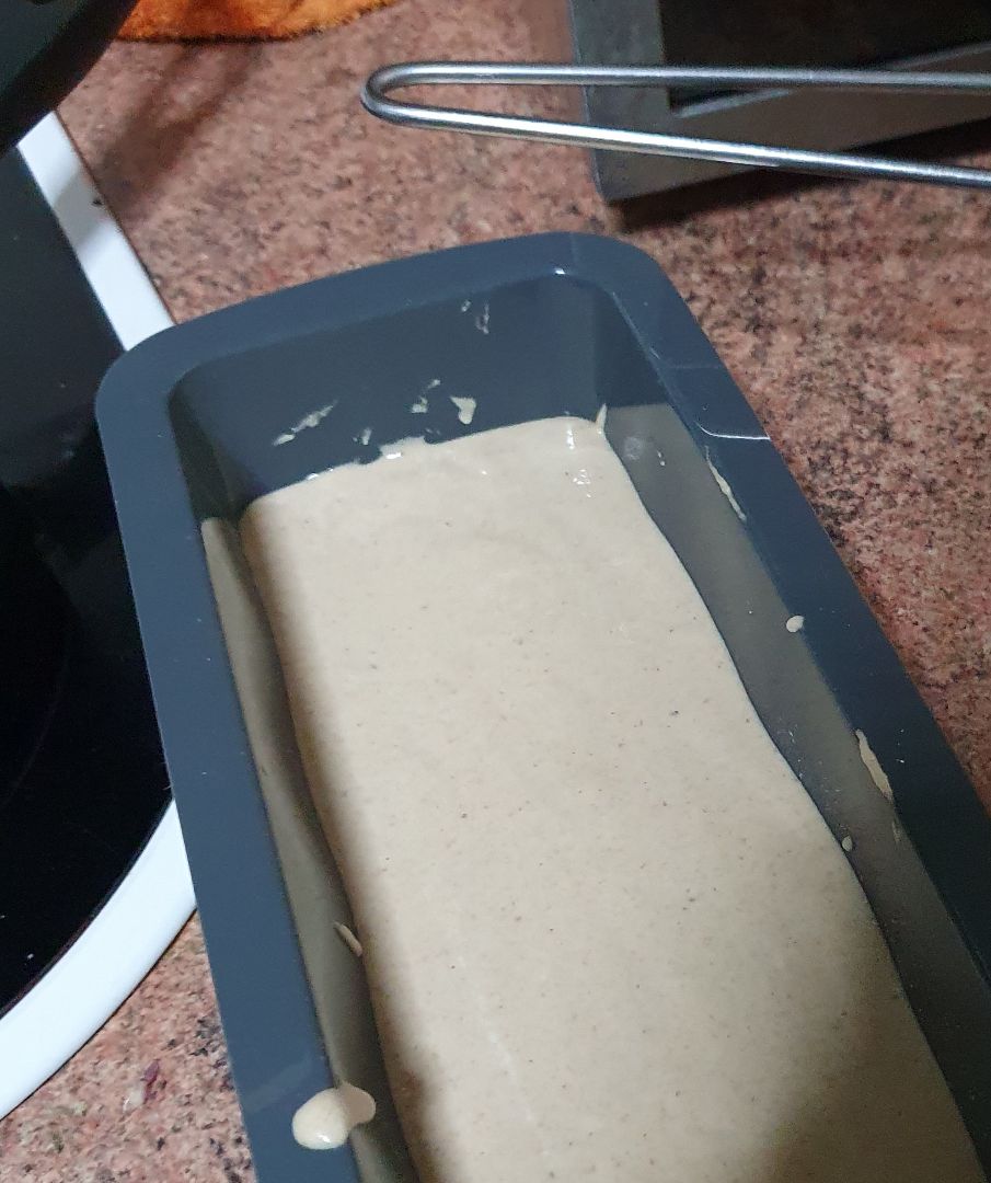 Bizcocho 0% azúcares de plátano y avena  Paso 2