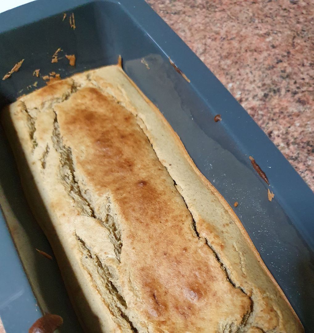 Bizcocho 0% azúcares de plátano y avena  Paso 3