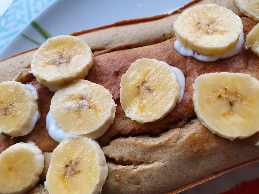 Bizcocho 0% azúcares de plátano y avena  Paso 4