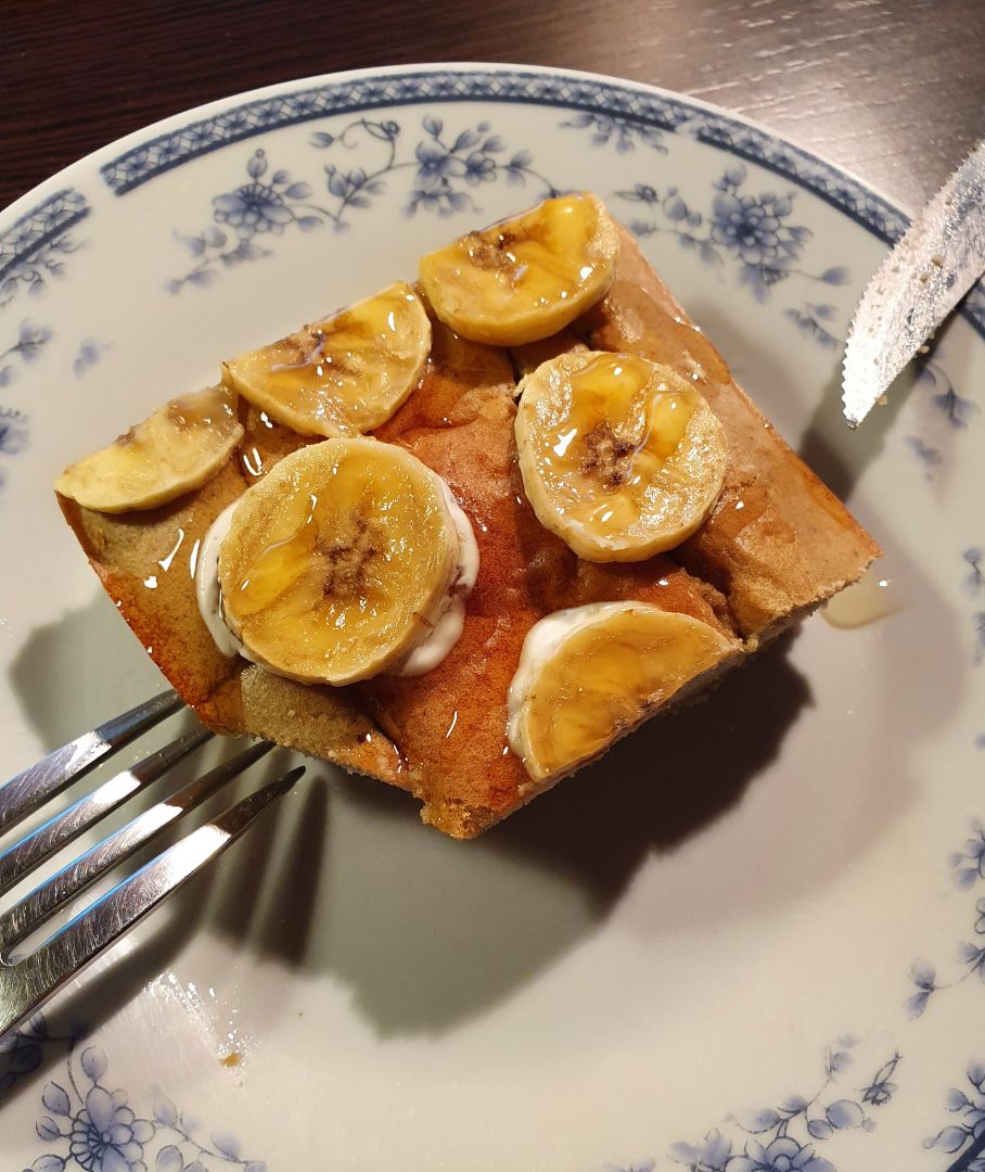 Bizcocho 0% azúcares de plátano y avena  Paso 5