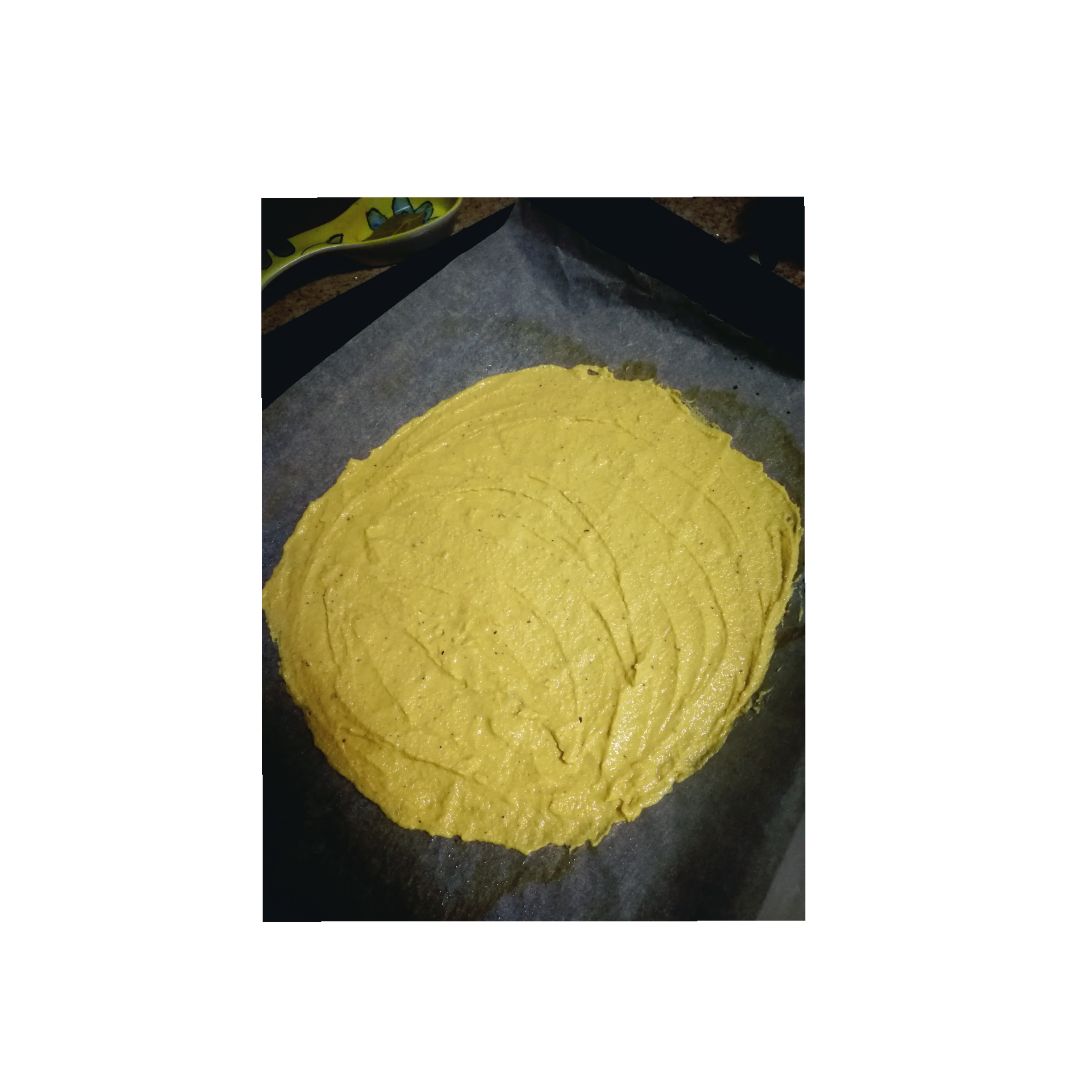 Masa de harina de garbanzo Paso 1