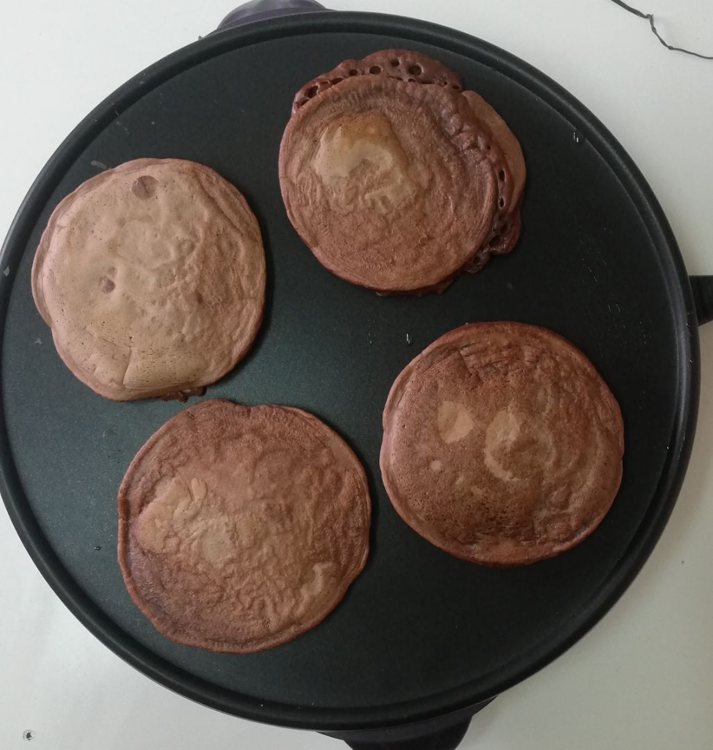 Tortitas de avena y cacao Paso 1