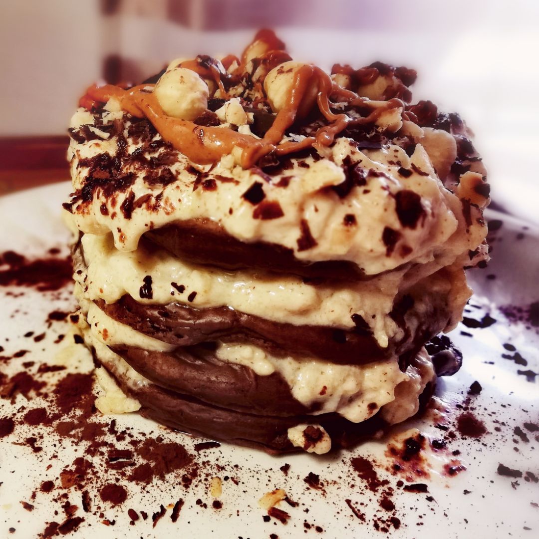 Tortitas de avena y cacao Paso 4