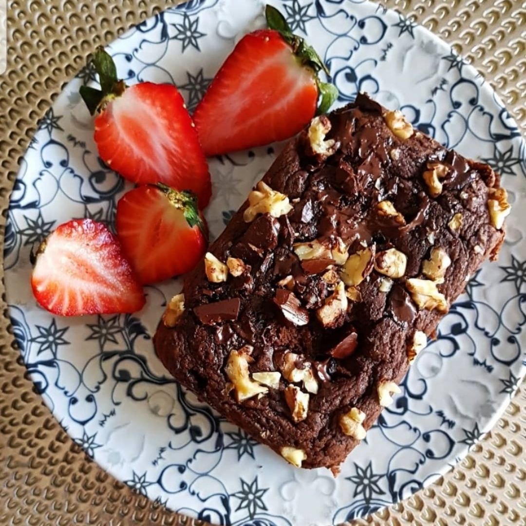 Brownie de GARBANZOS Brownie de GARBANZOS