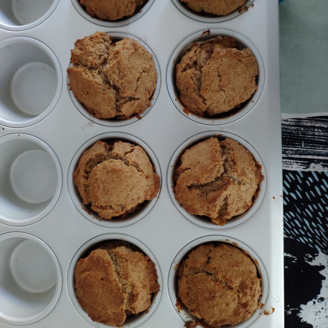 Muffin de manzana (súper jugosa por dentro) Paso 1 Muffin de manzana (súper jugosa por dentro) Paso 1