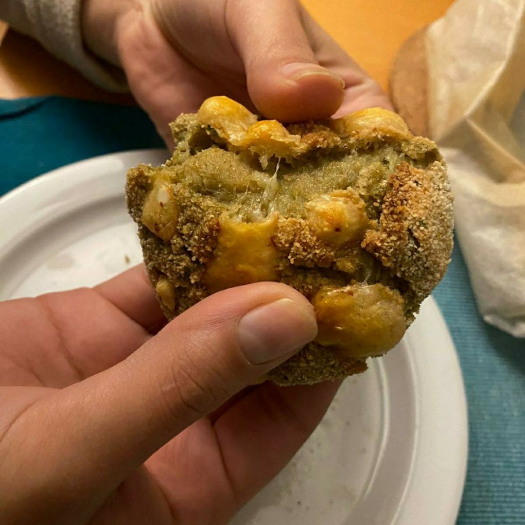 "Croquegalletas" de brócoli, papa y queso 🧀 Paso 9 "Croquegalletas" de brócoli, papa y queso 🧀 Paso 9