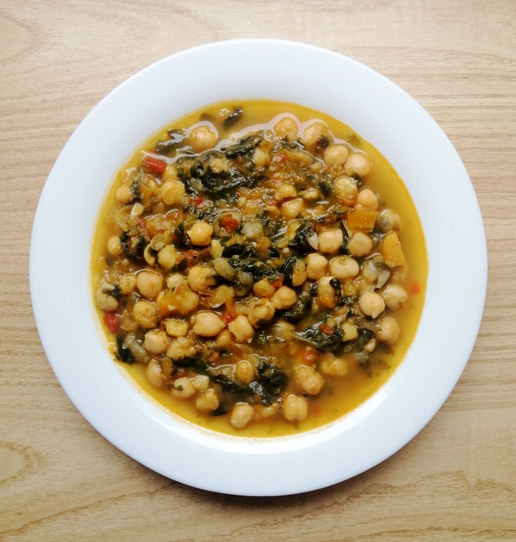 Garbanzos con Espinacas