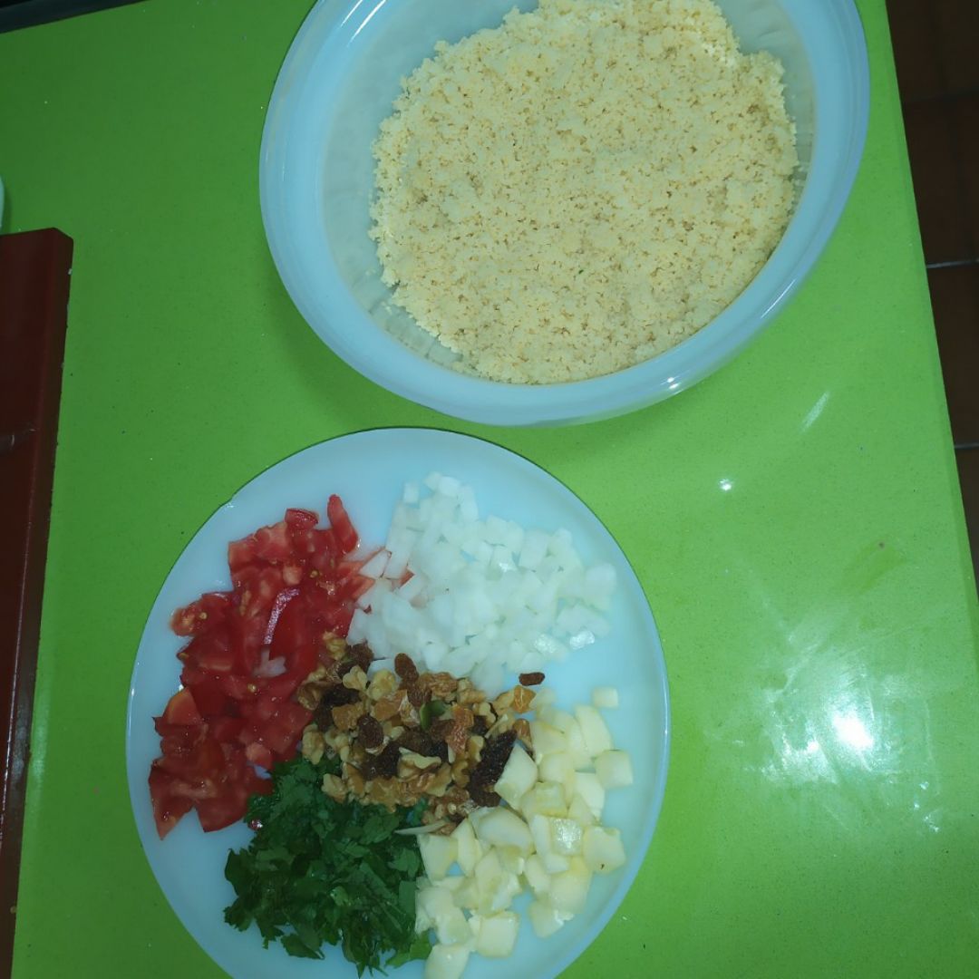 Ensalada de cous cous Paso 2 Ensalada de cous cous Paso 2