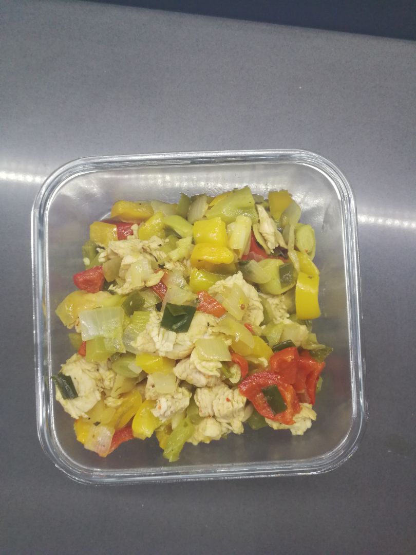 Pechuga con verduras Paso 1 Pechuga con verduras Paso 1