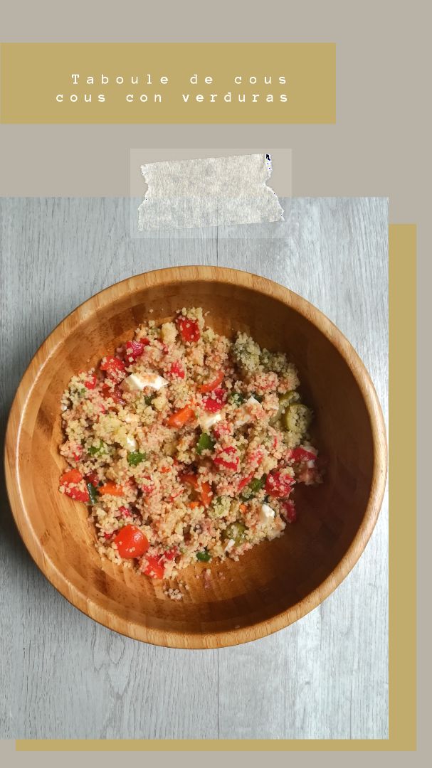 Taboule de cous cous con verduras Taboule de cous cous con verduras