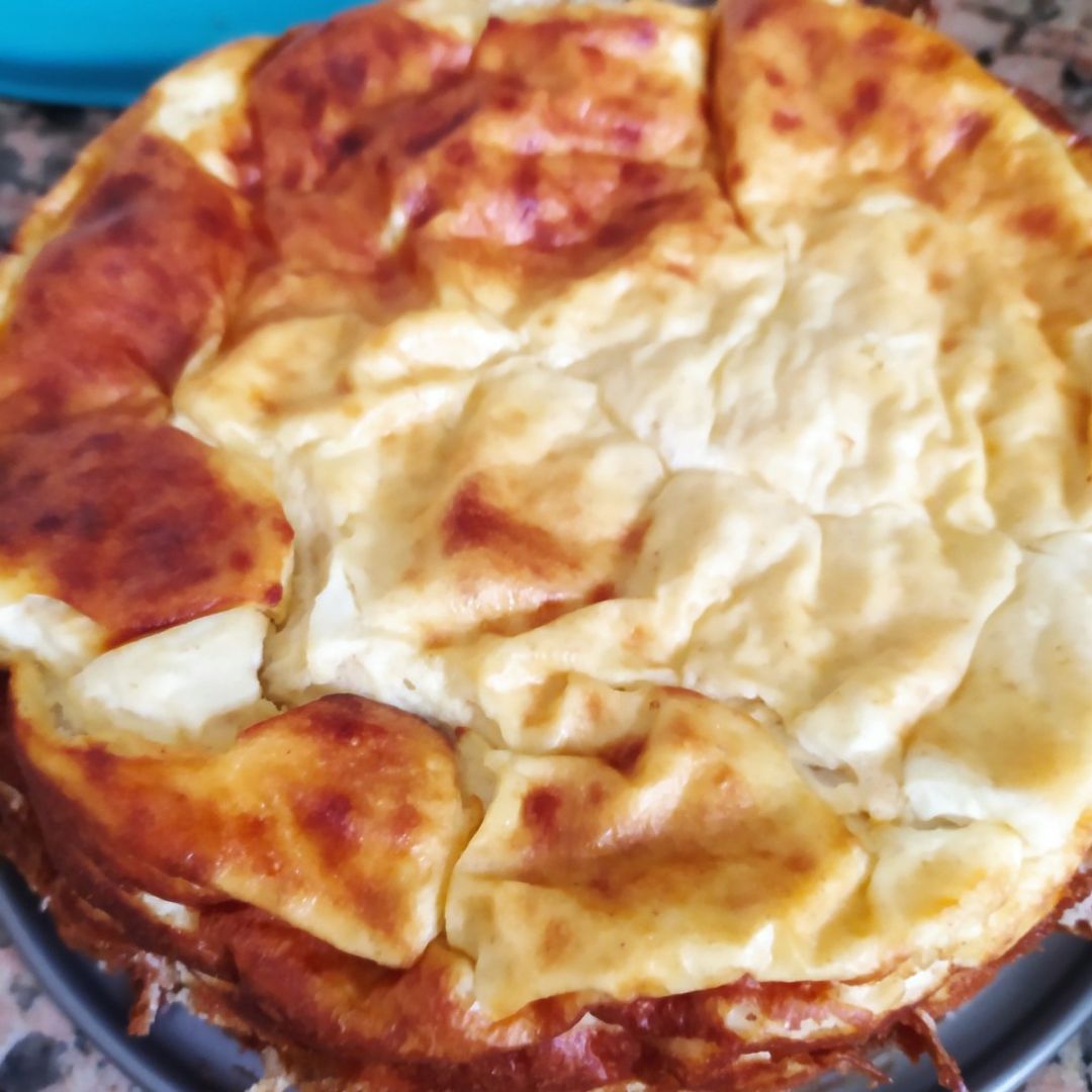 Pastel de queso con queso fresco