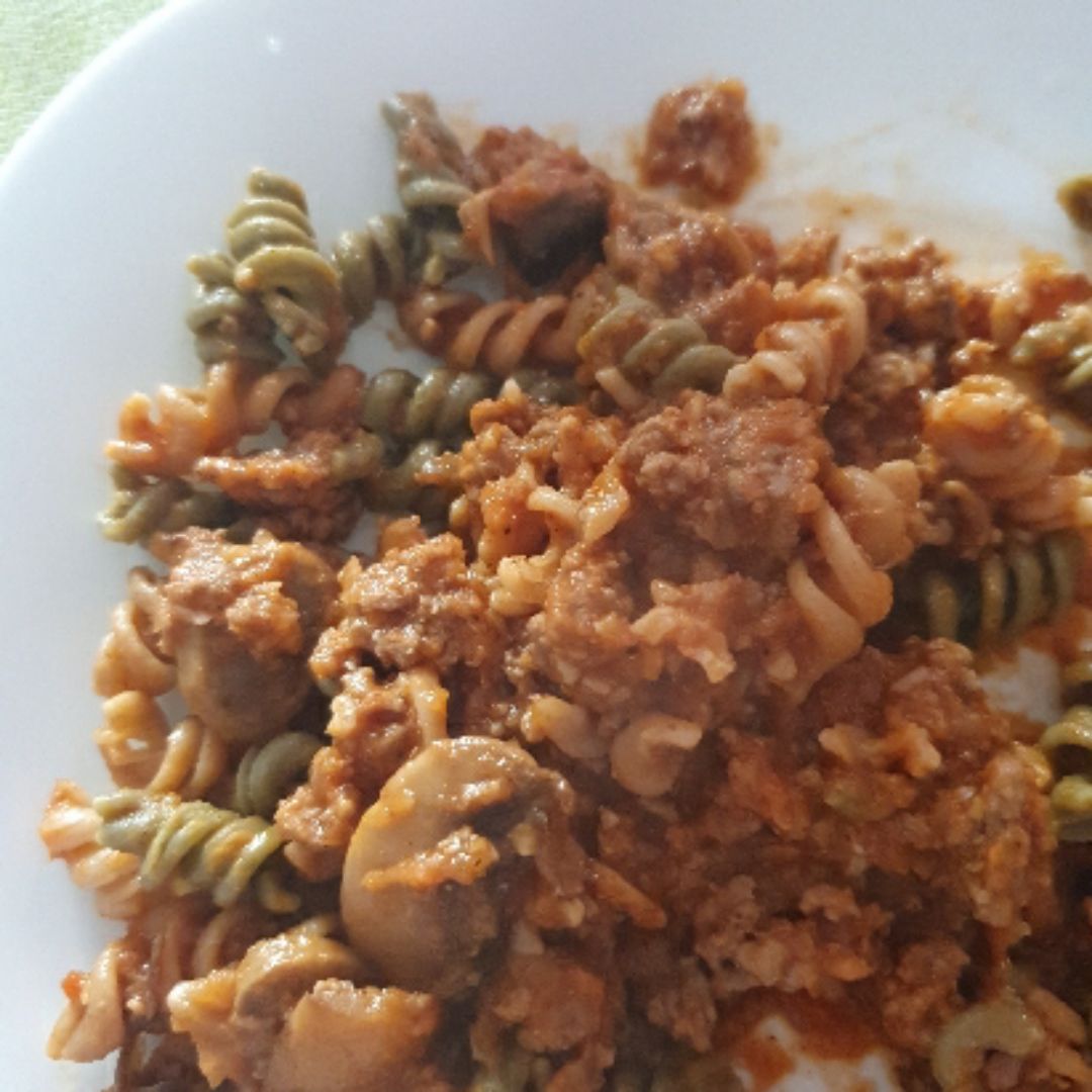 Espirales de espelta con carne Espirales de espelta con carne