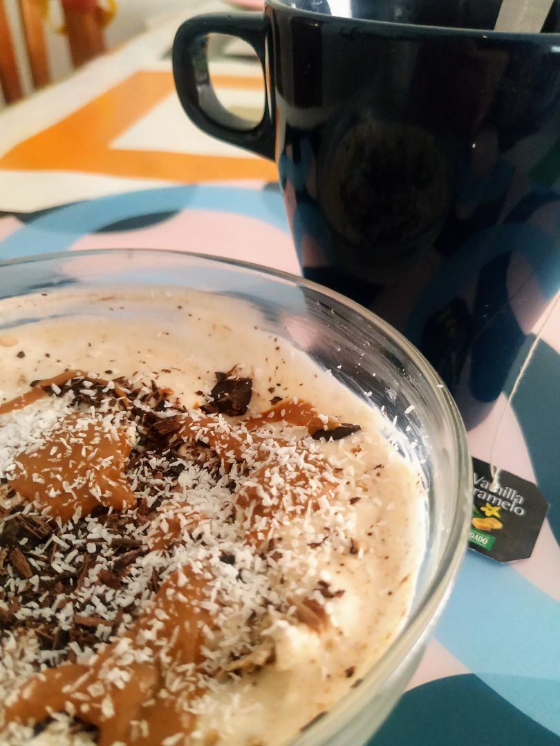 Helado de plátano y crema de cacahuete