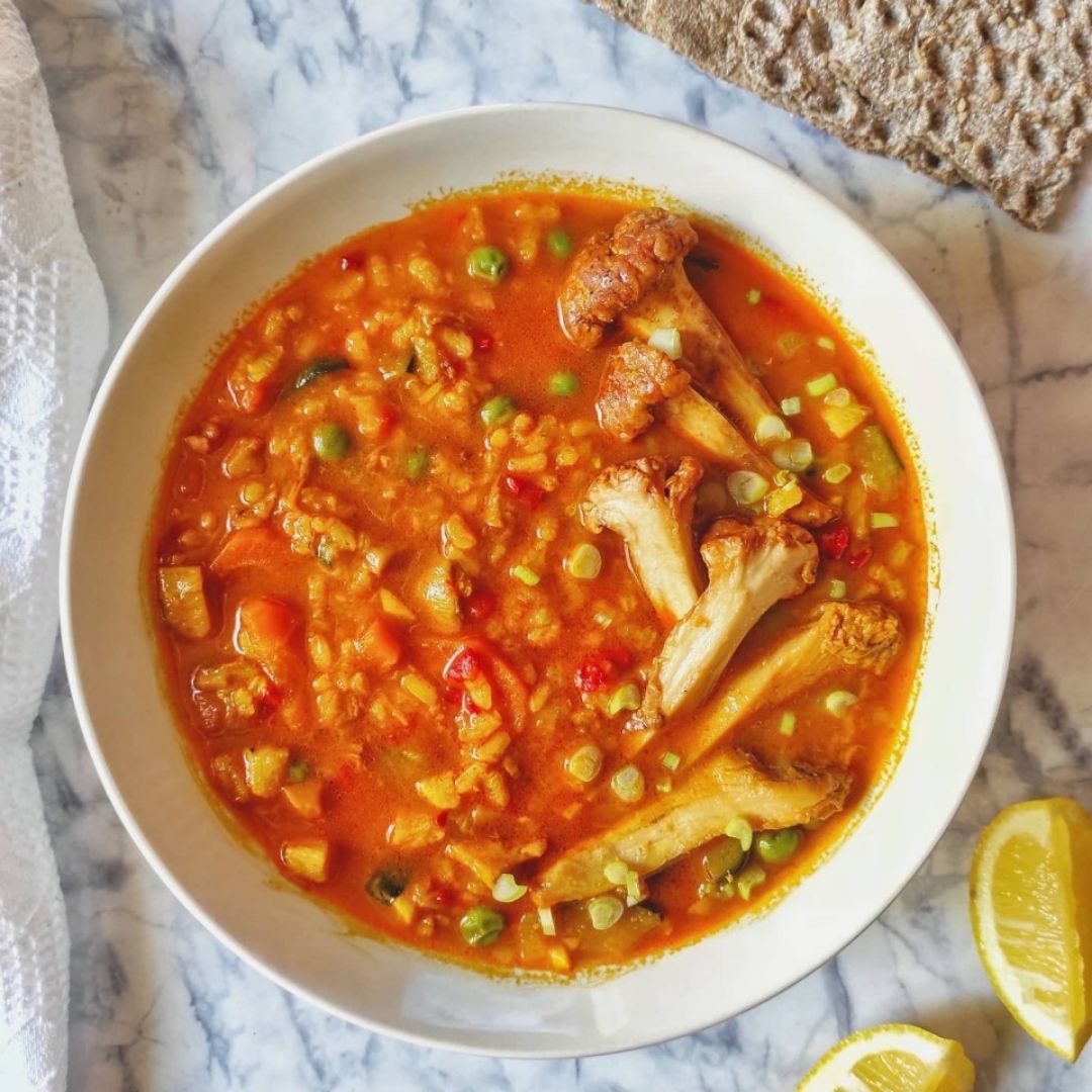 🌿ARROZ CALDOSO CON REBOZUELOS🌿