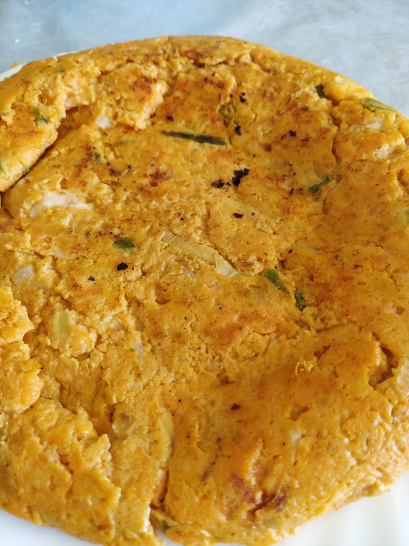 Tortilla de boniato y cebolla Tortilla de boniato y cebolla