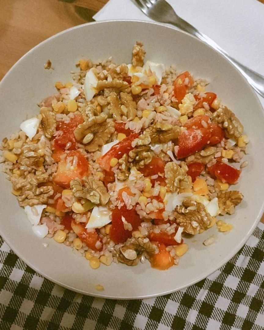Ensalada de arroz integral Ensalada de arroz integral