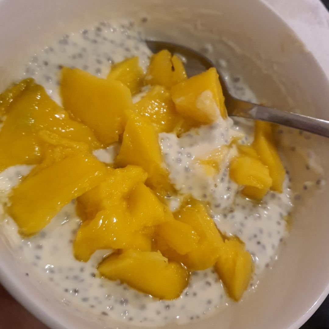 Bowl de chia, soja y mango Bowl de chia, soja y mango