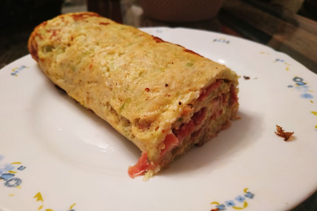 😃Rollo de calabacín y jamón serrano