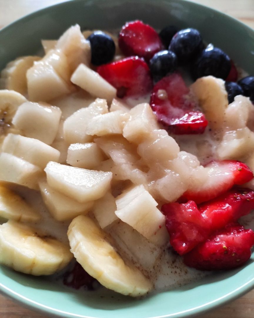 Overnight oats con fruta