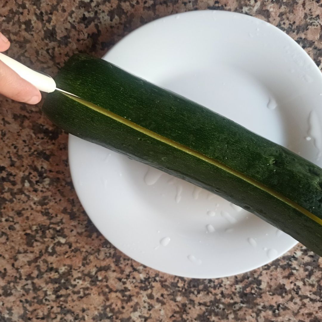 Calabacín relleno de atún y arroz moruno Paso 0 Calabacín relleno de atún y arroz moruno Paso 0