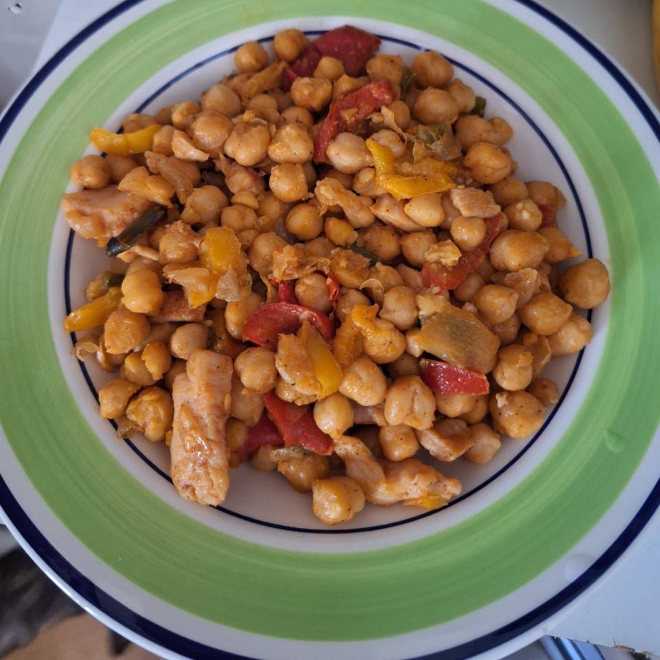 Garbanzos salteados Garbanzos salteados