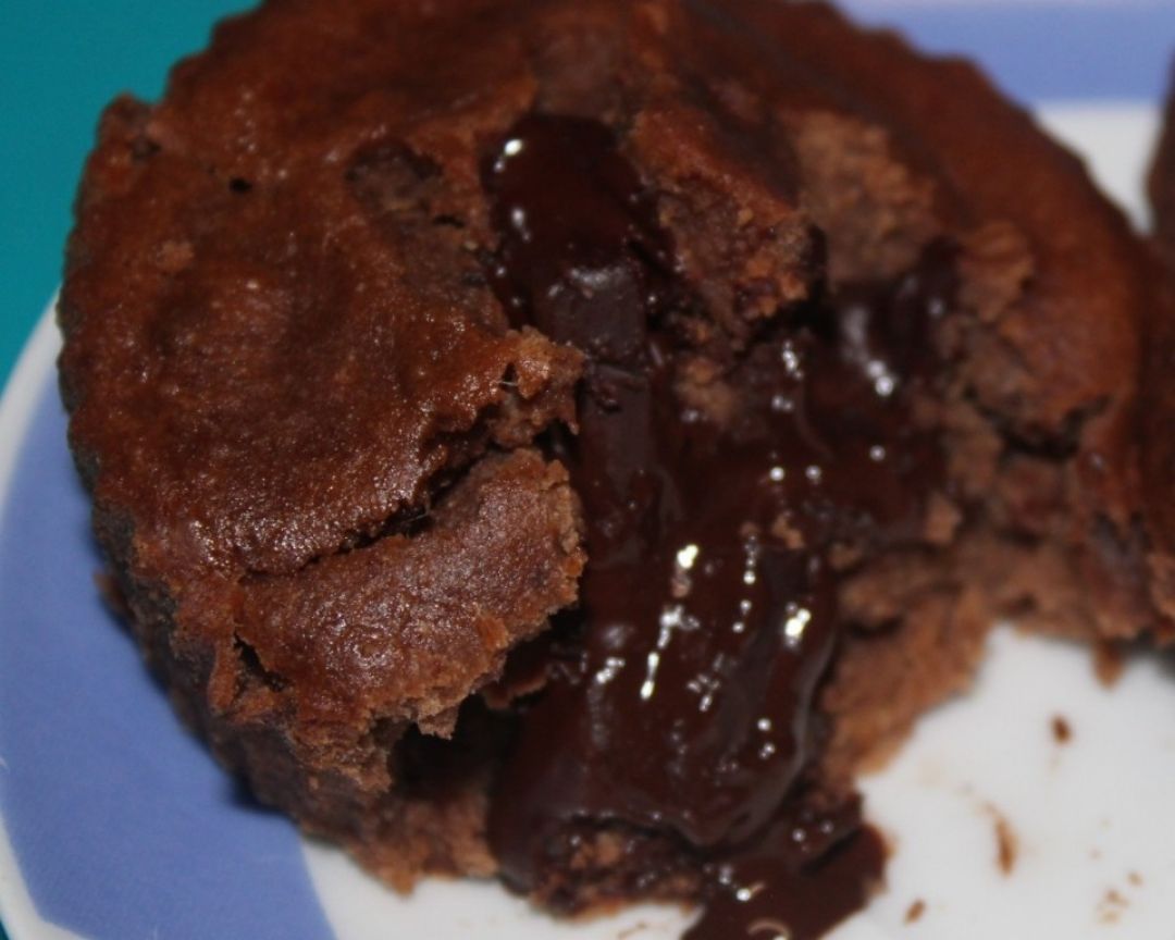 Magdalenas de crema de cacao realfood Magdalenas de crema de cacao realfood