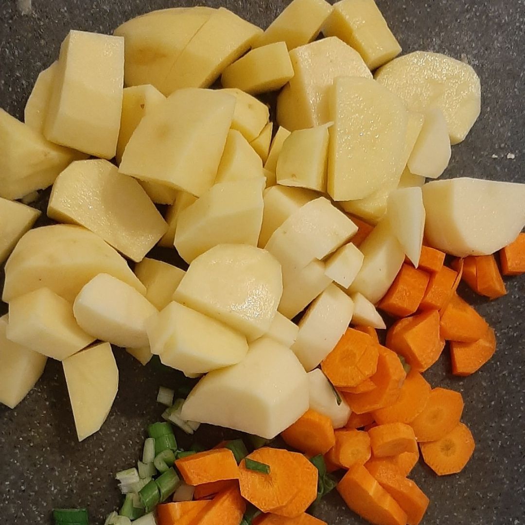 Pollo con champiñones/Pure de patata Paso 2 Pollo con champiñones/Pure de patata Paso 2