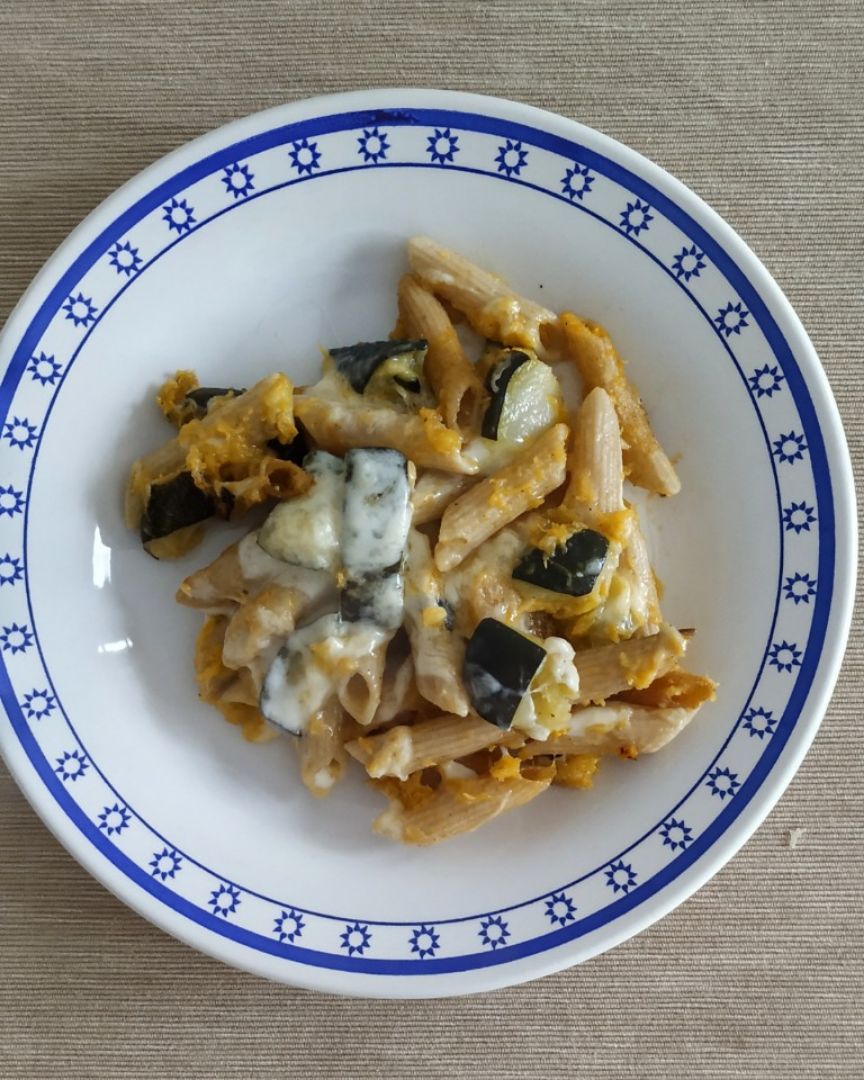 Pastel de pasta integral con verduras 🍝