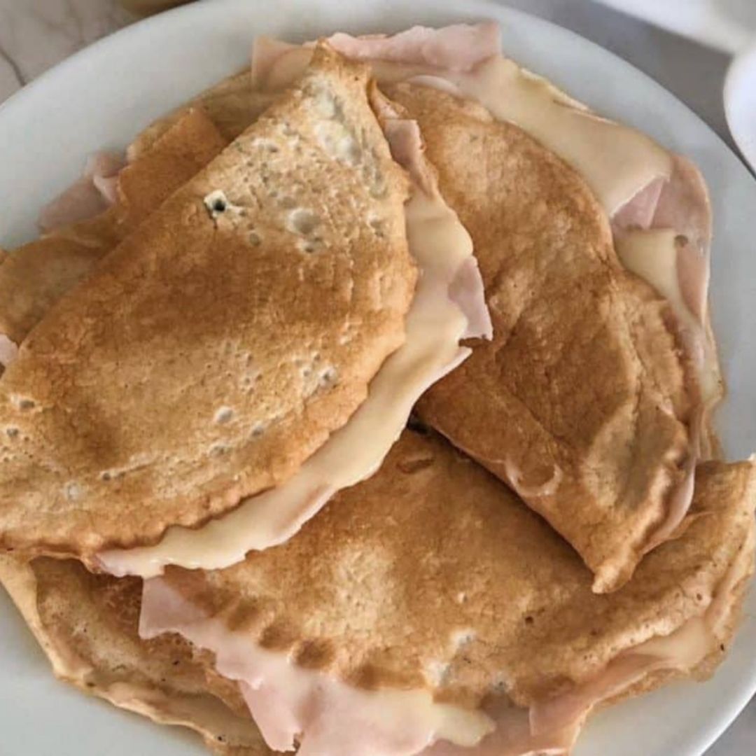 Crepes avena pavo y queso