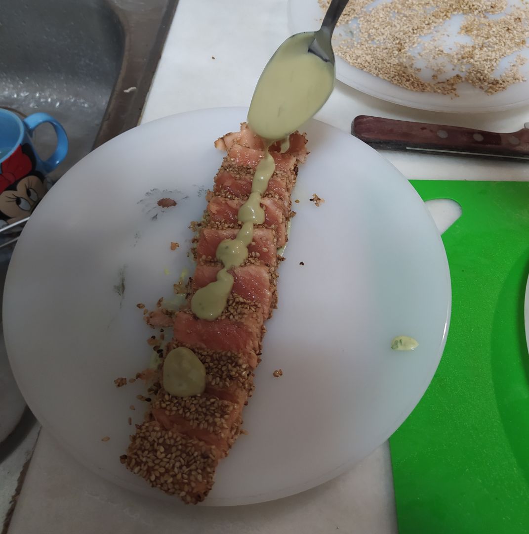 🔥"TATAKI DE SALMÓN"🔥 Paso 7 🔥"TATAKI DE SALMÓN"🔥 Paso 7