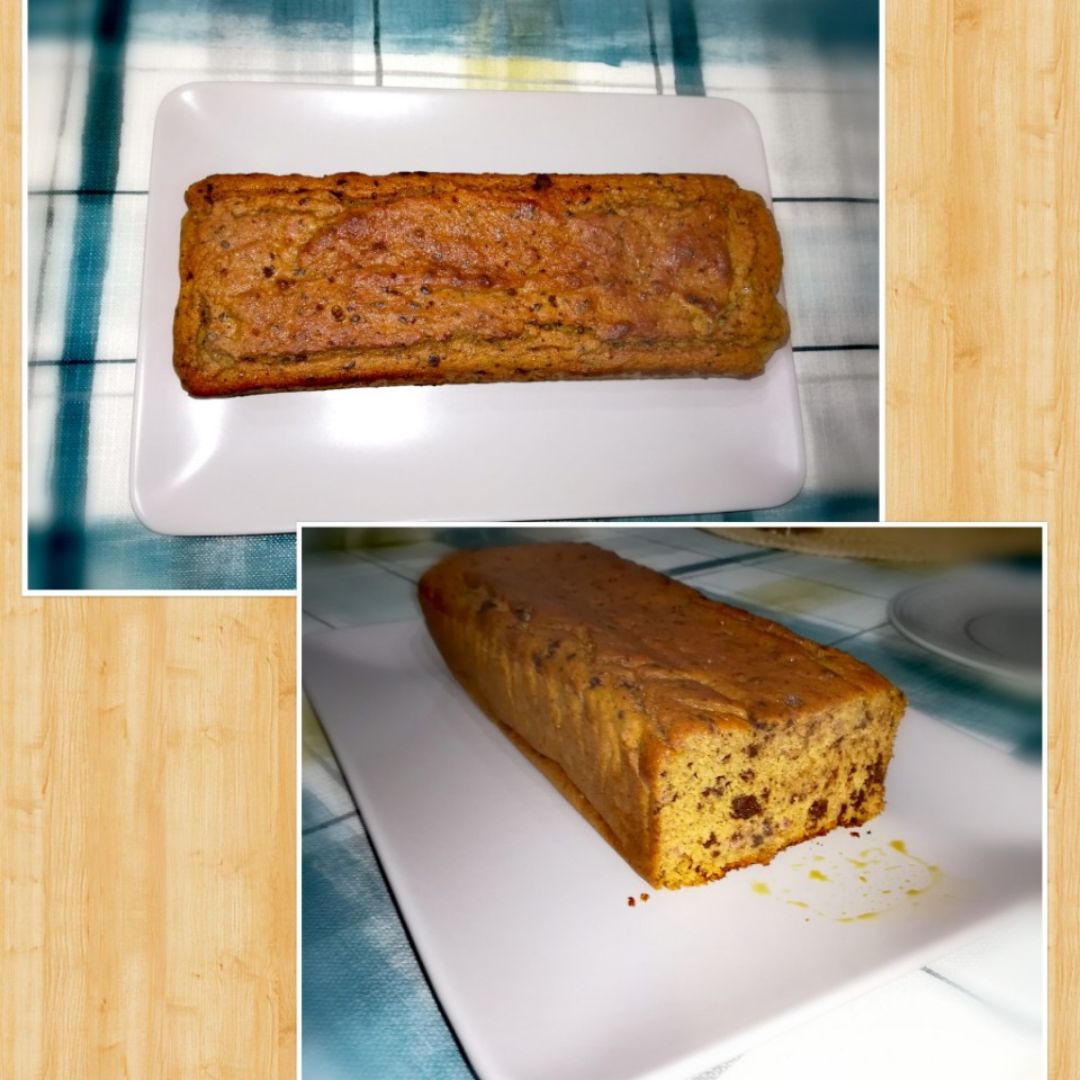 Bizcocho de boniato y pepitas de chocolate🥧🍫 Bizcocho de boniato y pepitas de chocolate🥧🍫
