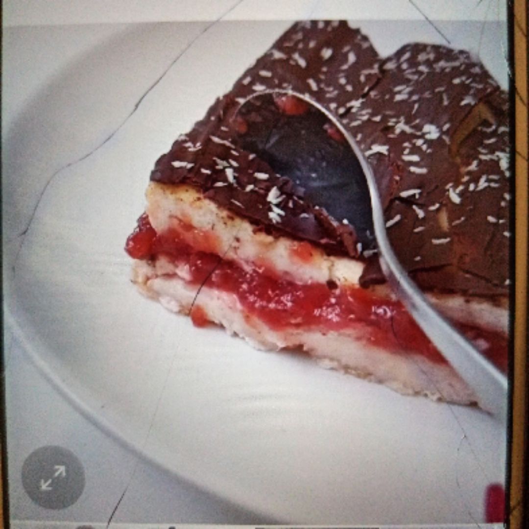 Tarta de fresa y chocolate