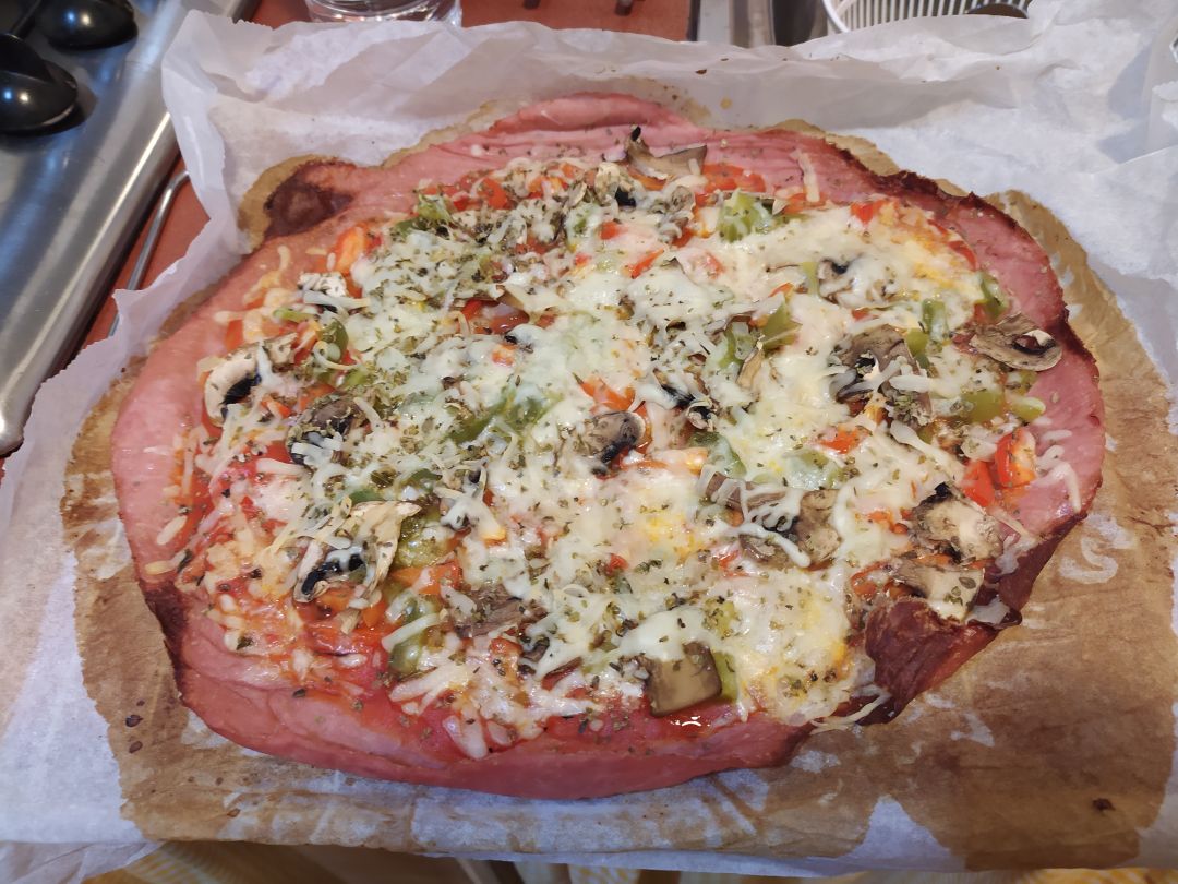 Pizza proteica Paso 3 Pizza proteica Paso 3