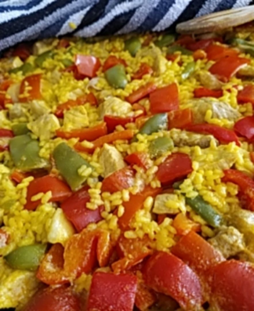Arroz con magro y verduras Arroz con magro y verduras
