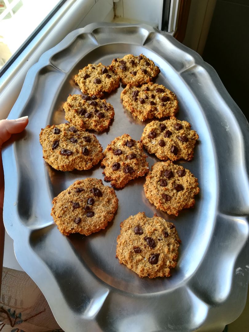 Galletas de avena y chips de chocolate 