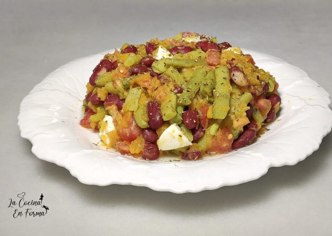 Ensalada templada de alubias rojas Ensalada templada de alubias rojas