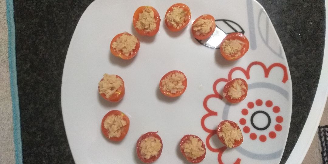Tomates Cherry rellenos ☺️ Tomates Cherry rellenos ☺️