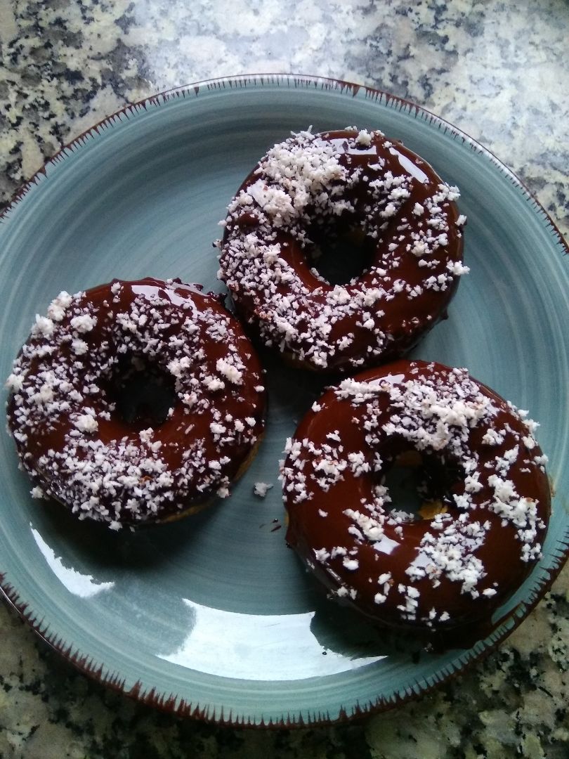 Donuts 🍩 de boniato🍠 y  plátano 🍌