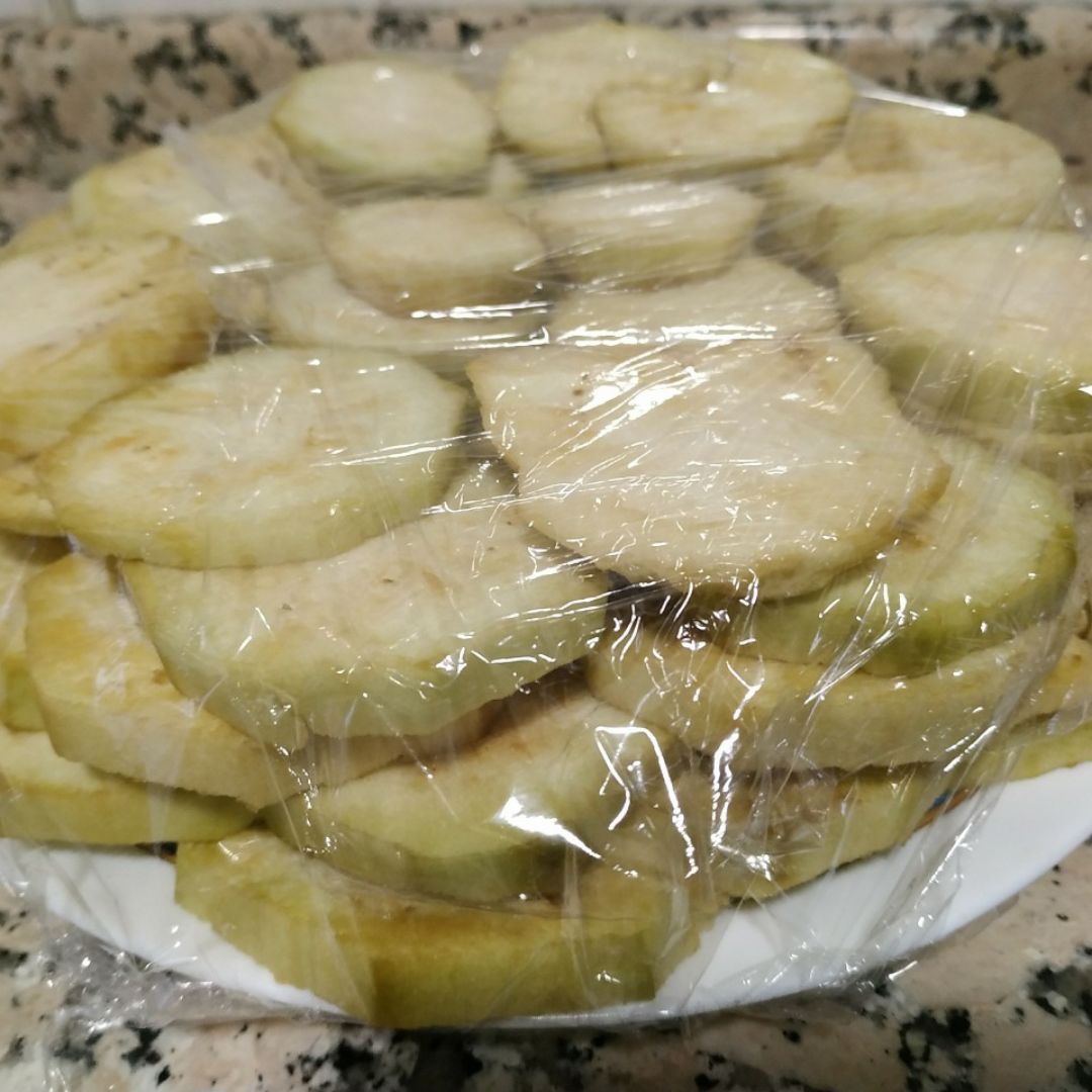 Pastel de berenjenas Paso 1 Pastel de berenjenas Paso 1