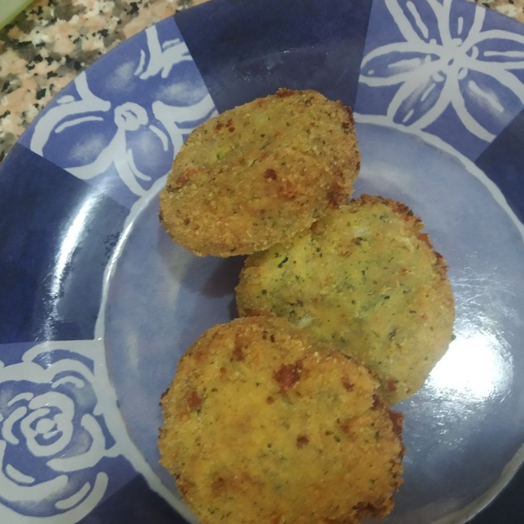 Tortitas calabacín y queso Tortitas calabacín y queso