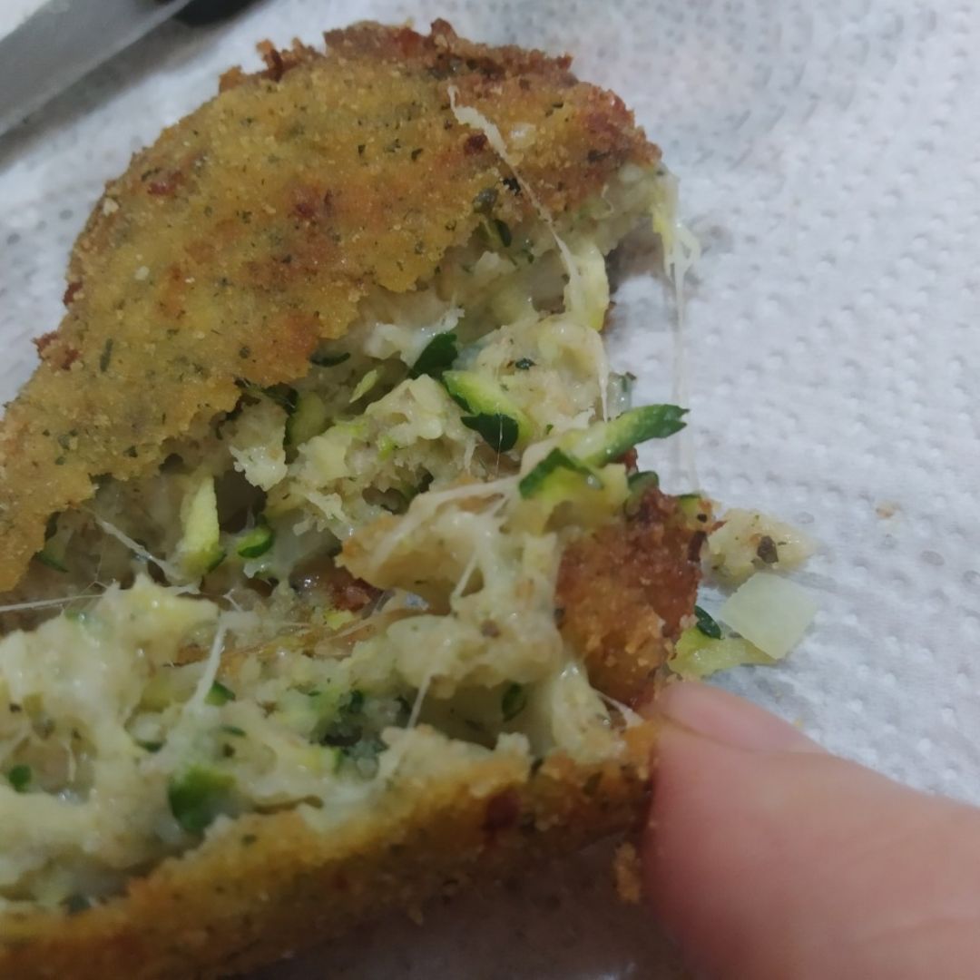 Tortitas calabacín y queso Paso 5 Tortitas calabacín y queso Paso 5