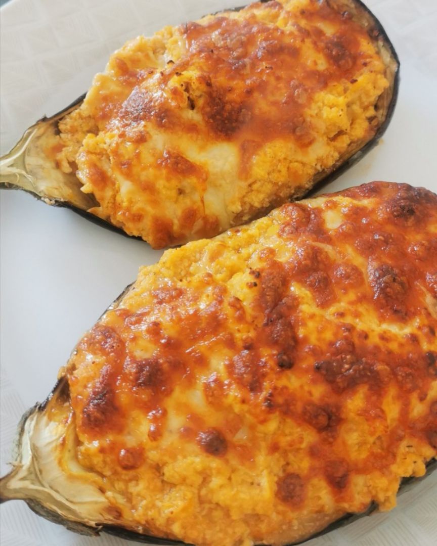 Berenjenas rellenas de pollo Berenjenas rellenas de pollo