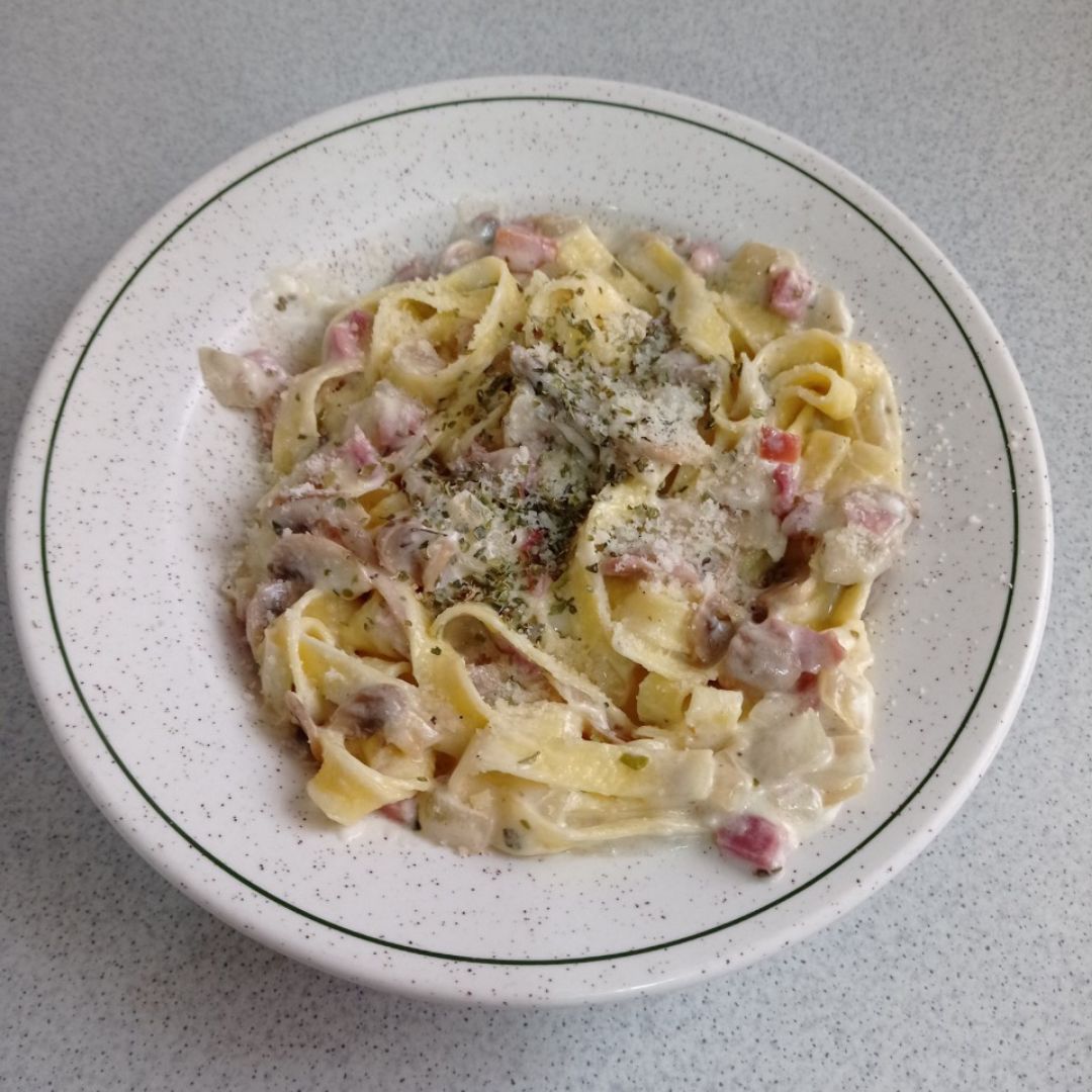 Tagliatelle a la irisbonara 👩🏻🍳 Tagliatelle a la irisbonara 👩🏻🍳