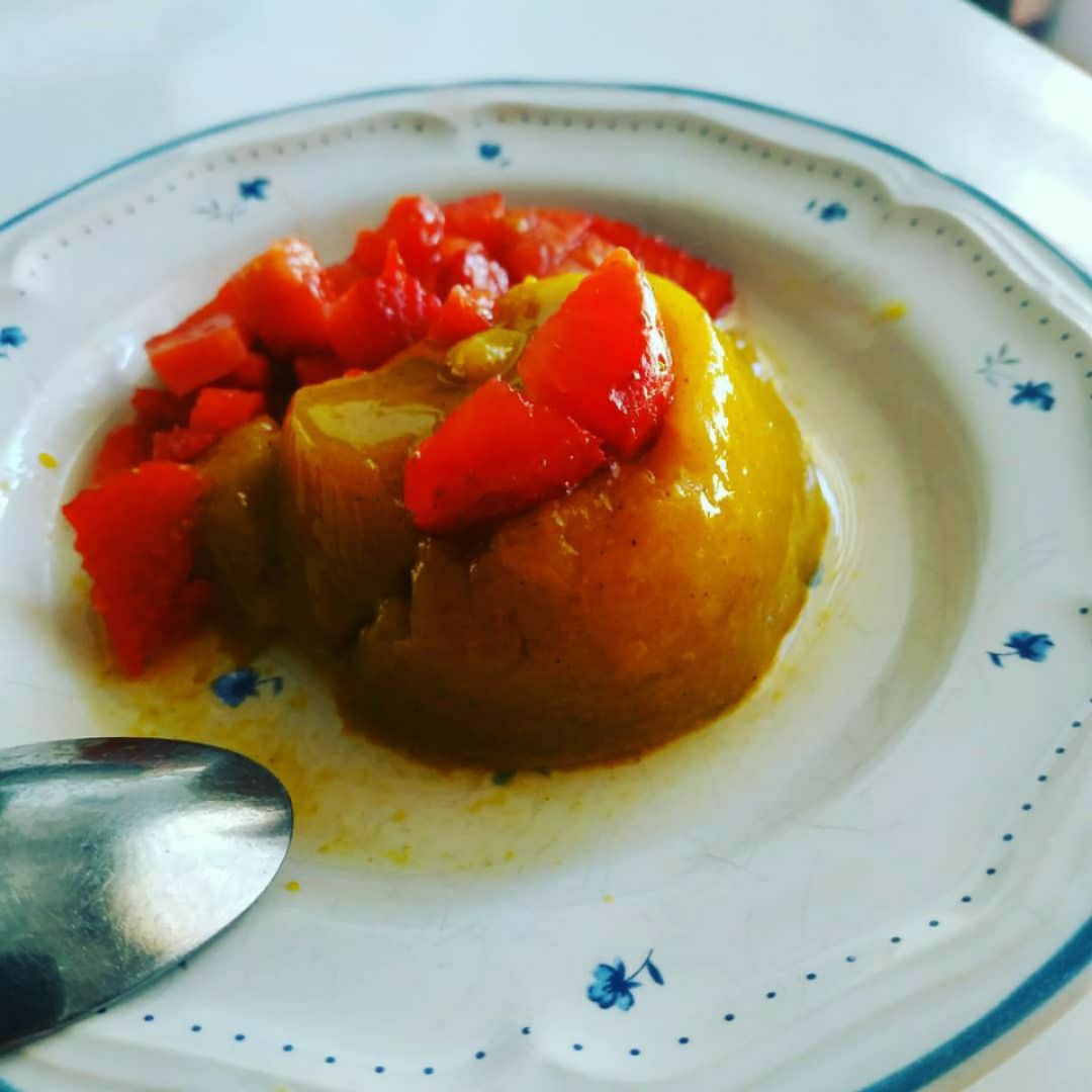 Pudin de Limón y Plátano Paso 2 Pudin de Limón y Plátano Paso 2