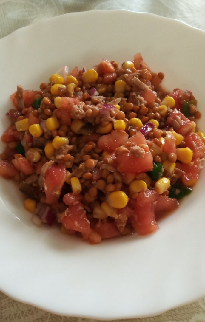 Ensalada fría de lentejas 🍴 Ensalada fría de lentejas 🍴