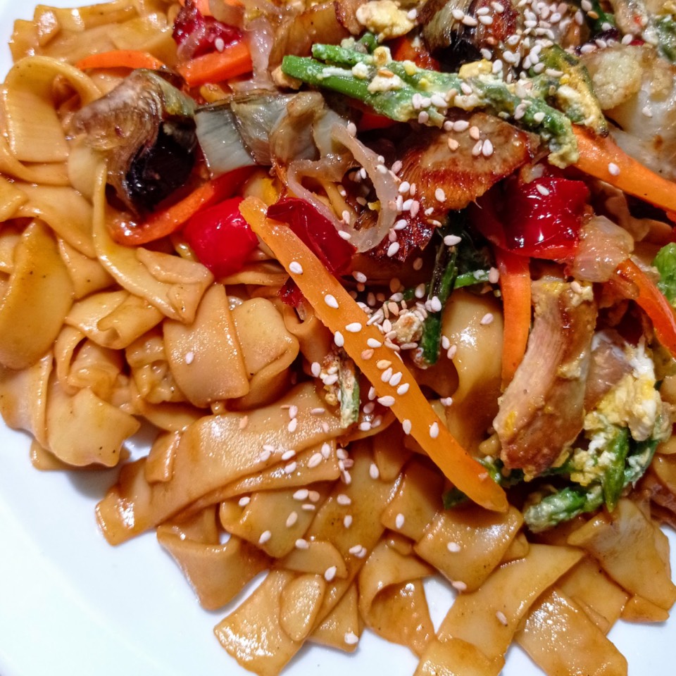 Spaguetis con Verduras Spaguetis con Verduras