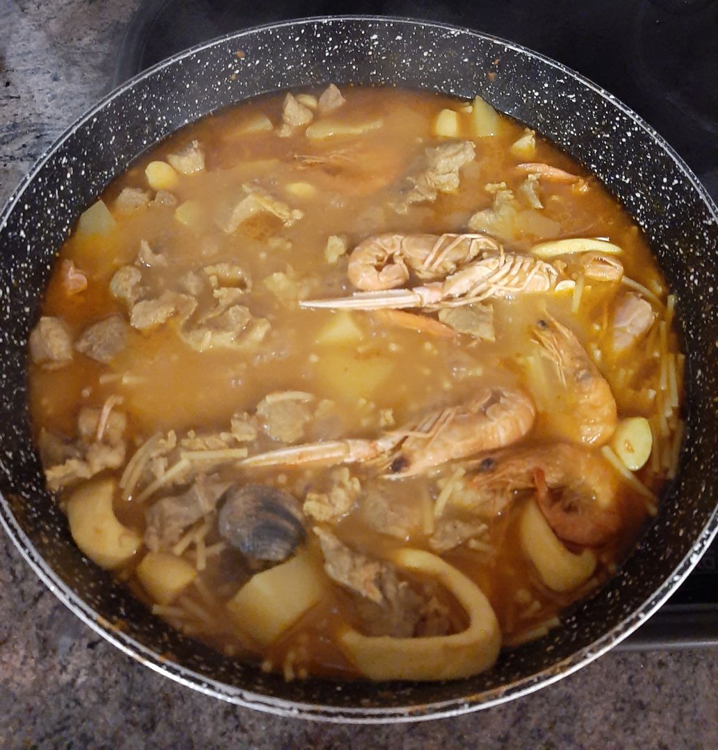 Fideos a la cazulea Fideos a la cazulea