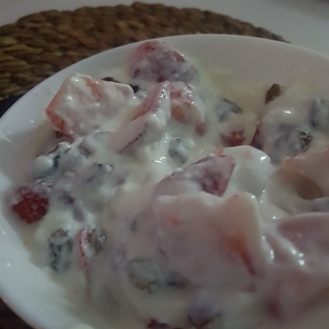 Yogur frambuesas