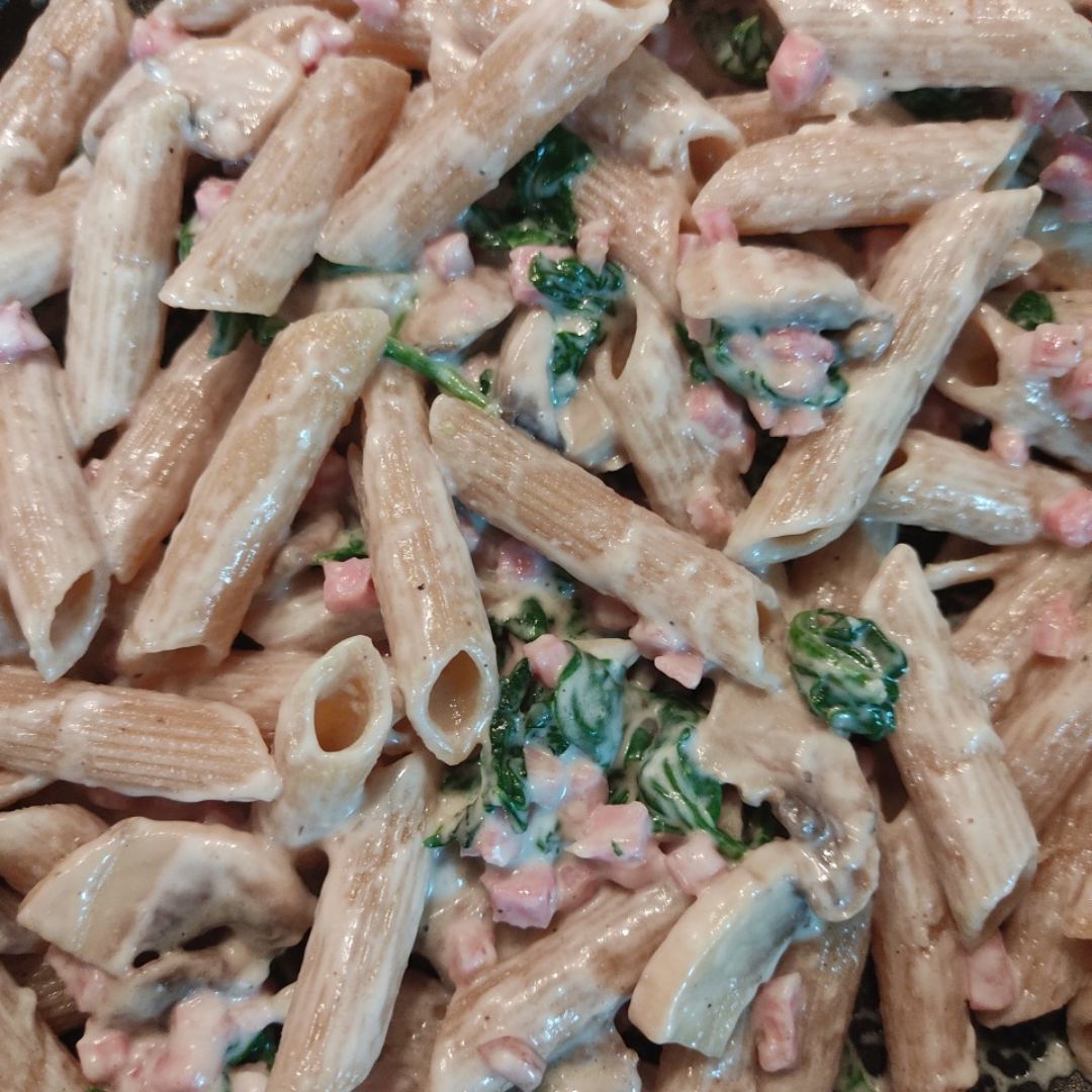 Pasta con espinacas