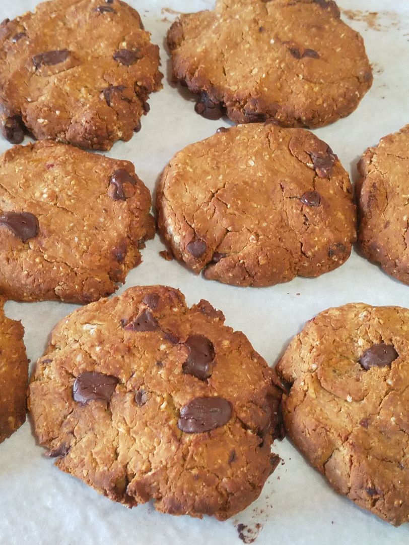 Galletas de garbanzo, avena y choco 85% Galletas de garbanzo, avena y choco 85%